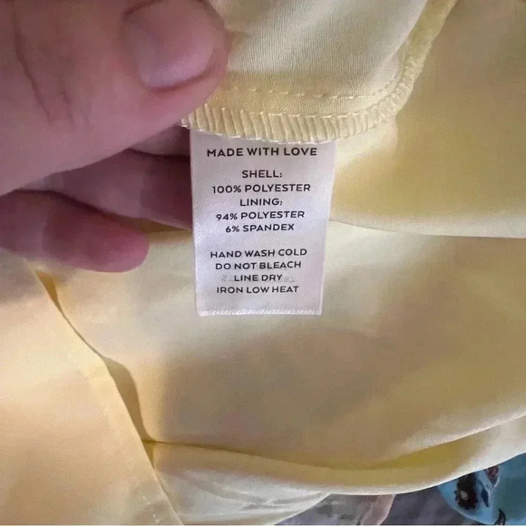 NWT Lulus Yellow Floral Corset Mini Dress Off Shoulder  Size XL Light Classy - Picture 5 of 6